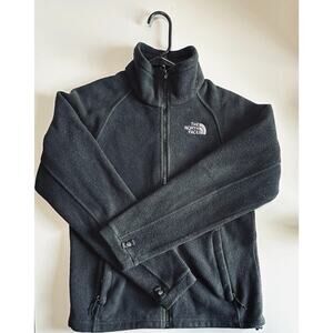 The North Face Jacket Women's Small Black Polyester Full Zip Fleece Long Sleeve